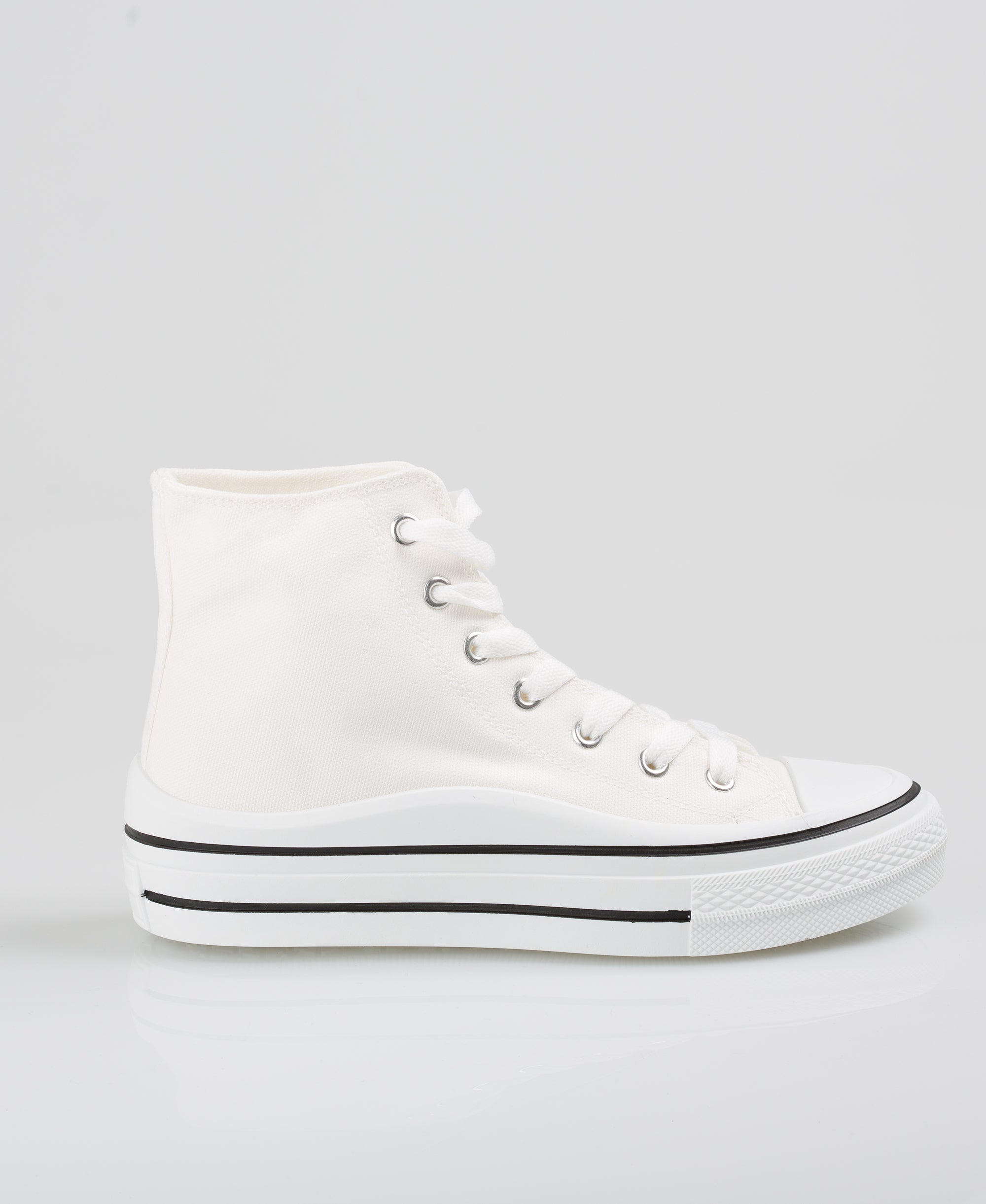 KRISP Platform Canvas High Top Trainers (16294)